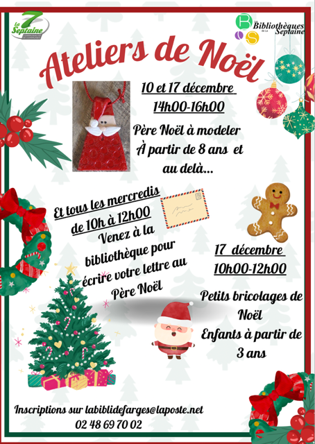 affiche atelier Noel